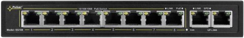 SWITCH POE PULSAR SG108 10-PORTÓW (8xPoE + 2xUPLINK) SWITCH POE PULSAR SG108 10-PORTÓW (8xPoE + 2xUPLINK)