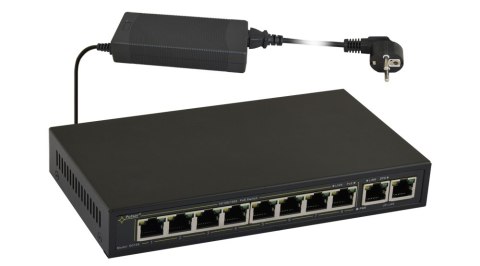 SWITCH POE PULSAR SG108 10-PORTÓW (8xPoE + 2xUPLINK) SWITCH POE PULSAR SG108 10-PORTÓW (8xPoE + 2xUPLINK)