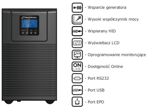 UPS ZASILACZ AWARYJNY PowerWalker VFI 3000 TG UPS ZASILACZ AWARYJNY PowerWalker VFI 3000 TG