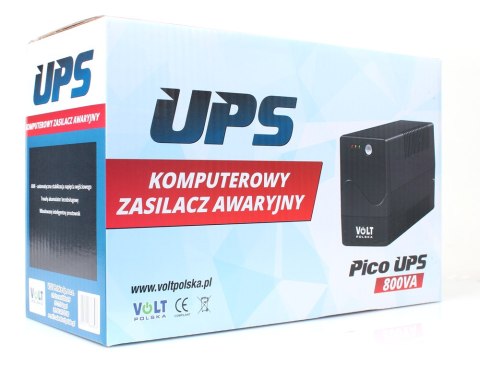 UPS ZASILACZ AWARYJNY VOLT POLSKA PICO 800VA 480W UPS ZASILACZ AWARYJNY VOLT POLSKA PICO 800VA 480W