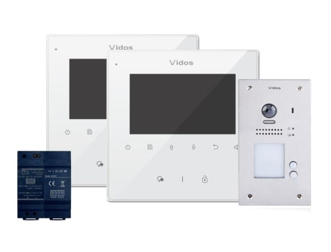 Wideodomofon 2-rodzinny VIDOS DUO 2 x M1022W / S1202A Wideodomofon 2-rodzinny VIDOS DUO 2 x M1022W / S1202A