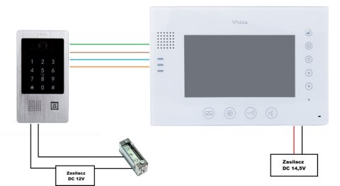 Wideodomofon VIDOS M670W-S2/S20DA Wideodomofon VIDOS M670W-S2/S20DA