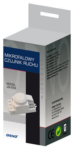 Mikrofalowy czujnik ruchu ORNO OR-CR-208 Mikrofalowy czujnik ruchu ORNO OR-CR-208