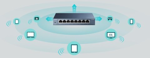 SWITCH TP-LINK TL-SG108 SWITCH TP-LINK TL-SG108