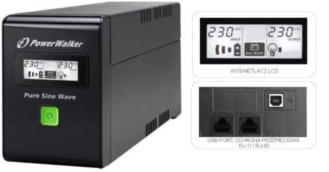 UPS ZASILACZ AWARYJNY PowerWalker VI 600 SW FR UPS ZASILACZ AWARYJNY PowerWalker VI 600 SW FR