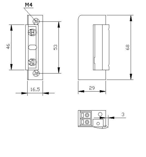 ZACZEP ELEKTRA R5 BEZ BLOK. SYMETR. wąski 16,5mm ZACZEP ELEKTRA R5 BEZ BLOK. SYMETR. wąski 16,5mm