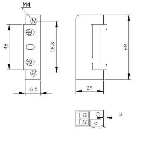 ZACZEP ELEKTRA R5 Z PAMIĘCIĄ Z BLOKADĄ SYMETRYCZNY wąski 16,5mm ZACZEP ELEKTRA R5 Z PAMIĘCIĄ Z BLOKADĄ SYMETRYCZNY wąski 16,5mm