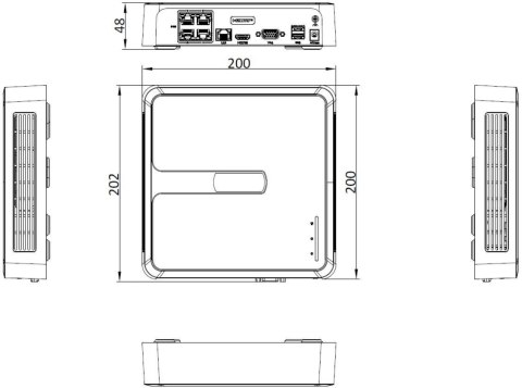 Rejestrator IP Hilook by Hikvision 4 kanały 4MP NVR-4CH-H/4P biały Rejestrator IP Hilook by Hikvision 4 kanały 4MP NVR-4CH-H/4P biały