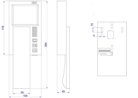 ACO INS-MPR 4" Monitor INSPIRO - kolorowy cyfrowy 4" do systemów videodomofonowych ACO INS-MPR 4" Monitor INSPIRO - kolorowy cyfrowy 4" do systemów videodomofonowych
