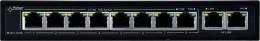 SWITCH POE PULSAR S108 10-PORTÓW (8xPoE + 2xUPLINK) IEEE 802.3af/at, 48VDC / 30W/port (PoE+) 120W