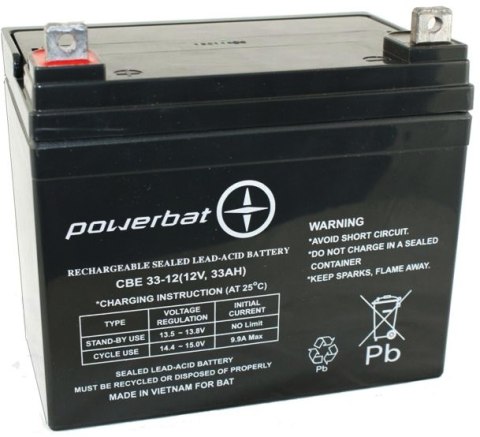 Akumulator PowerBat AGM 12V 33Ah Akumulator PowerBat AGM 12V 33Ah