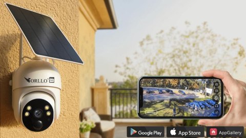 Kamera IP bezprzewodowa 4G LTE obrotowa z panelem solarnym Orllo TZ1 PRO Kamera IP bezprzewodowa 4G LTE obrotowa z panelem solarnym Orllo TZ1 PRO