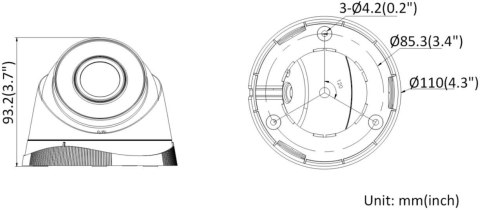 Kamera IP Hilook by Hikvision kopułka 2MP IPCAM-T2 2.8mm Kamera IP Hilook by Hikvision kopułka 2MP IPCAM-T2 2.8mm