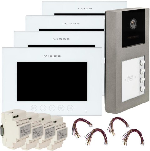 WIDEODOMOFON VIDOS X 4xM11W-X/S11-4 WIDEODOMOFON VIDOS X 4xM11W-X/S11-4