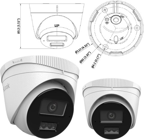 Kamera IP Hilook by Hikvision kopułka 2MP IPCAM-T2-30DL 2.8mm Kamera IP Hilook by Hikvision kopułka 2MP IPCAM-T2-30DL 2.8mm