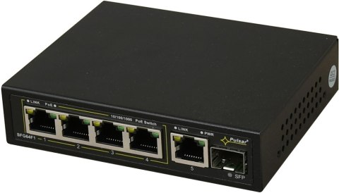 Switch 6-portowy PULSAR SFG64F1 do 4 kamer IP Switch 6-portowy PULSAR SFG64F1 do 4 kamer IP