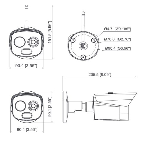 KAMERA TERMOWIZYJNA DAHUA TPC-BF1241-B3F4-S2 KAMERA TERMOWIZYJNA DAHUA TPC-BF1241-B3F4-S2