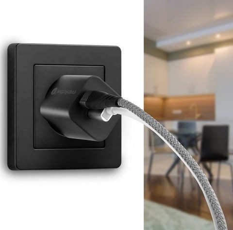 ŁADOWARKA SIECIOWA everActive GaN SC-390QB 30W 1xUSB-C 1xUSB-A PD PPS ŁADOWARKA SIECIOWA everActive GaN SC-390QB 30W 1xUSB-C 1xUSB-A PD PPS