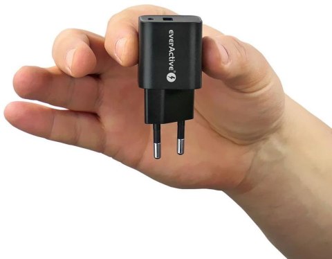 ŁADOWARKA SIECIOWA everActive GaN SC-390QB 30W 1xUSB-C 1xUSB-A PD PPS ŁADOWARKA SIECIOWA everActive GaN SC-390QB 30W 1xUSB-C 1xUSB-A PD PPS