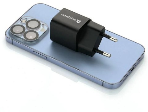 ŁADOWARKA SIECIOWA everActive GaN SC-390QB 30W 1xUSB-C 1xUSB-A PD PPS ŁADOWARKA SIECIOWA everActive GaN SC-390QB 30W 1xUSB-C 1xUSB-A PD PPS