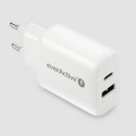 ŁADOWARKA SIECIOWA everActive SC-370Q 25W 1xUSB-C 1xUSB-A PD PPS