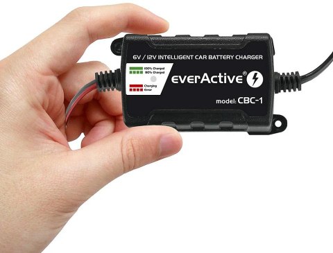 Ładowarka prostownik do akumulatorów 6V/12V everActive 14V/1A CBC-1 Ładowarka prostownik do akumulatorów 6V/12V everActive 14V/1A CBC-1