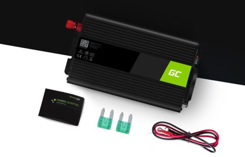ZESTAW PRZETWORNICA Green Cell 12V / 230V 300W/600W CZYSTY SINUS + AKUMULATOR AGM 12V 45Ah ZESTAW PRZETWORNICA Green Cell 12V / 230V 300W/600W CZYSTY SINUS + AKUMULATOR AGM 12V 45Ah