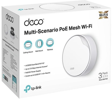 DOMOWY SYSTEM WI-FI MESH TP-LINK DECO X50-POE(3-PACK) DOMOWY SYSTEM WI-FI MESH TP-LINK DECO X50-POE(3-PACK)