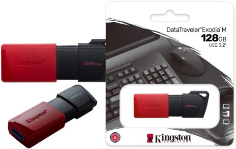 Pendrive Kingston Data Traveler Exodia M 128GB USB3.2 Gen1 Pendrive Kingston Data Traveler Exodia M 128GB USB3.2 Gen1