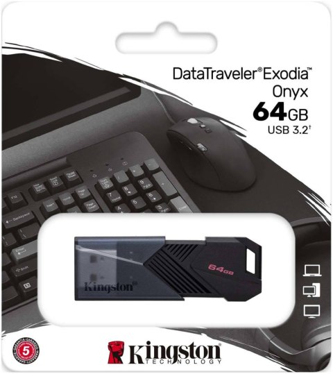 Pendrive Kingston Data Traveler Exodia Onyx 64GB USB3.2 Gen1 Pendrive Kingston Data Traveler Exodia Onyx 64GB USB3.2 Gen1