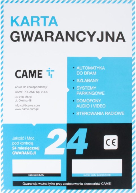 Zestaw CAME BXV 10 PLUS TOP do 1000kg bram przesuwnych (8K01MS-043) Zestaw CAME BXV 10 PLUS TOP do 1000kg bram przesuwnych (8K01MS-043)