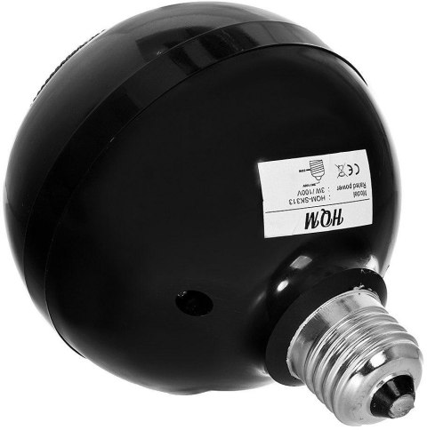 Głośnik kulowy HQM-SK313 3W 100V gwint E27 Czarny Głośnik kulowy HQM-SK313 3W 100V gwint E27 Czarny