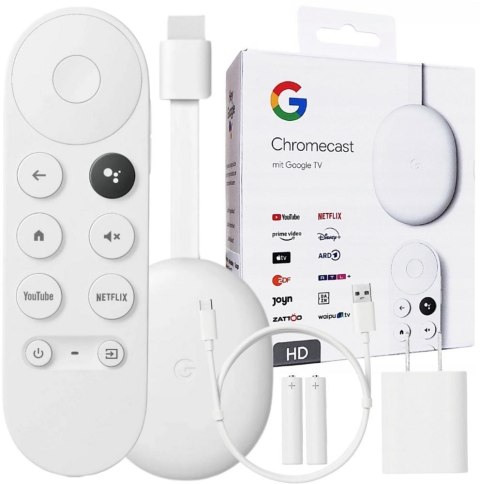 Odtwarzacz Google Chromecast HD z Google TV Odtwarzacz Google Chromecast HD z Google TV
