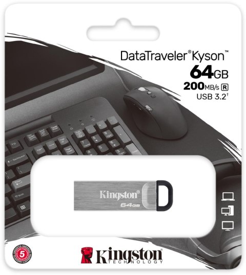 Pendrive Kingston Kyson DTKN/64GB USB 3.2 Gen1 Pendrive Kingston Kyson DTKN/64GB USB 3.2 Gen1