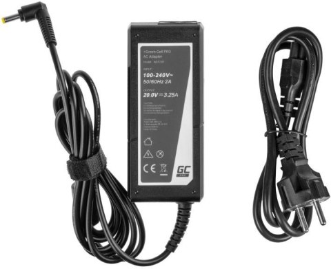 ZASILACZ ŁADOWARKA DO LAPTOPA ASUS TOSHIBA Green Cell PRO AD25P 19V 3,42A 65W 5,5mm/2,5mm ZASILACZ ŁADOWARKA DO LAPTOPA ASUS TOSHIBA Green Cell PRO AD25P 19V 3,42A 65W 5,5mm/2,5mm