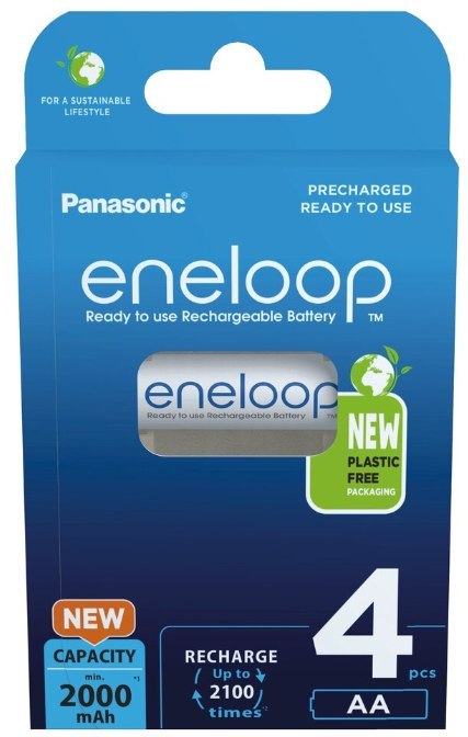 Akumulatorki AA / R6 Panasonic Eneloop 2000mAh BK-3MCDE/4BE (blister 4 szt.) Akumulatorki AA / R6 Panasonic Eneloop 2000mAh BK-3MCDE/4BE (blister 4 szt.)