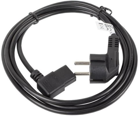 KABEL ZASILAJĄCY CEE 7/7 IEC 320 C13 1.8M KĄTOWY VDE Lanberg KABEL ZASILAJĄCY CEE 7/7 IEC 320 C13 1.8M KĄTOWY VDE Lanberg