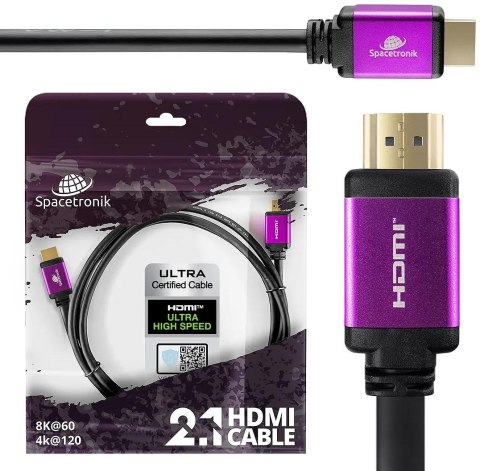 Kabel HDMI 2.1 8K Spacetronik SH-SPR015 1,5m Kabel HDMI 2.1 8K Spacetronik SH-SPR015 1,5m