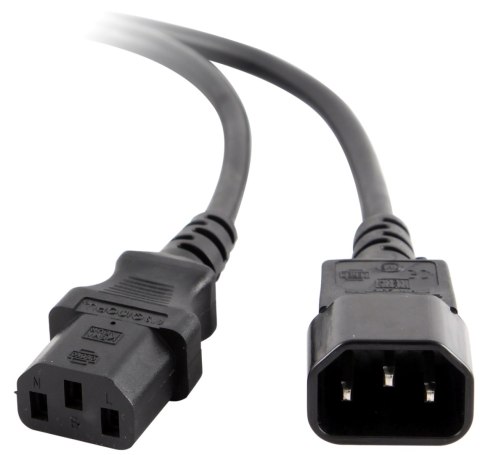 PRZEDŁUŻACZ KABLA ZASILAJĄCEGO VDE IEC 320 C13 / C14 1.8M Lanberg PRZEDŁUŻACZ KABLA ZASILAJĄCEGO VDE IEC 320 C13 / C14 1.8M Lanberg