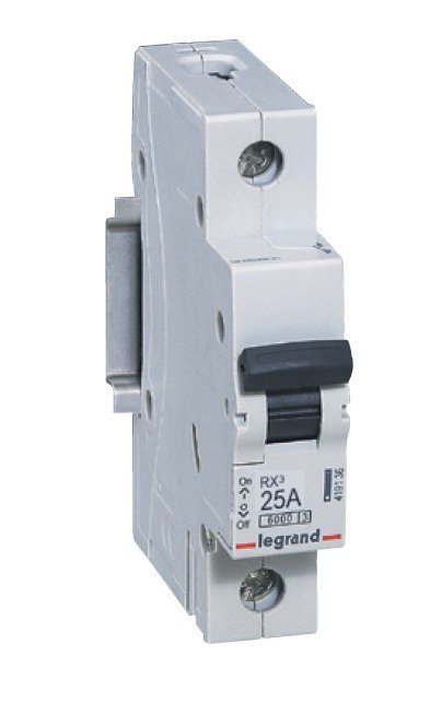 Wyłącznik nadprądowy 1P B 25A 6kA AC S301 B25 RX3, Legrand Wyłącznik nadprądowy 1P B 25A 6kA AC S301 B25 RX3, Legrand