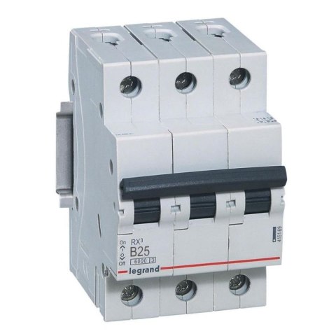 Wyłącznik nadprądowy 3P B 25A 6kA AC S303 B25 RX3, Legrand Wyłącznik nadprądowy 3P B 25A 6kA AC S303 B25 RX3, Legrand
