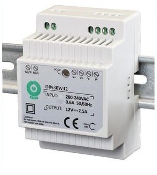 ZASILACZ DIN ''EURA'' DIN30W12 12V 2,5 A DC ZASILACZ DIN ''EURA'' DIN30W12 12V 2,5 A DC