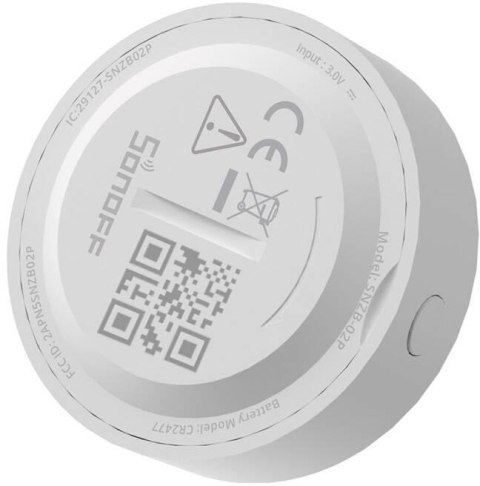 Inteligentny czujnik temperatury i wilgotności ZigBee Sonoff SNZB-02P Inteligentny czujnik temperatury i wilgotności ZigBee Sonoff SNZB-02P