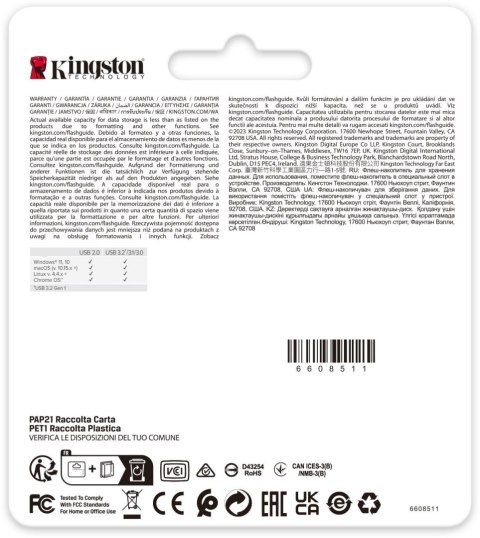 Pendrive Kingston Data Traveler DTSE9G3 256GB USB3.2 Gen1 Pendrive Kingston Data Traveler DTSE9G3 256GB USB3.2 Gen1