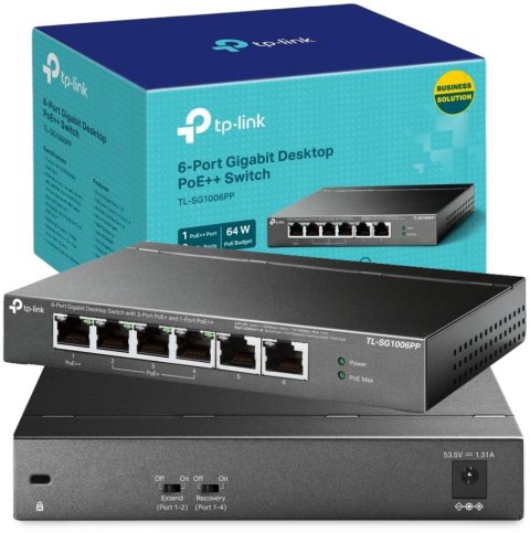 SWITCH TP-LINK TL-SG1006PP (PoE++) SWITCH TP-LINK TL-SG1006PP (PoE++)