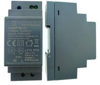 ZASILACZ IMPULSOWY NA SZYNĘ DIN ESPE HDN-3024 24V/30W/1A ZASILACZ IMPULSOWY NA SZYNĘ DIN ESPE HDN-3024 24V/30W/1A