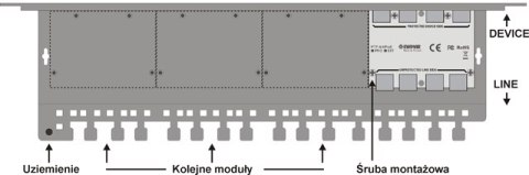 4-kanałowy moduł ogranicznika przepięć sieci LAN Gigabit Ethernet EWIMAR PTF-64-EXT/PoE 4-kanałowy moduł ogranicznika przepięć sieci LAN Gigabit Ethernet EWIMAR PTF-64-EXT/PoE