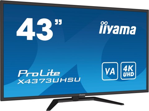 Monitor LED IIYAMA X4373UHSU-B1 43 cale VA HDMI DisplayPort USB Monitor LED IIYAMA X4373UHSU-B1 43 cale VA HDMI DisplayPort USB