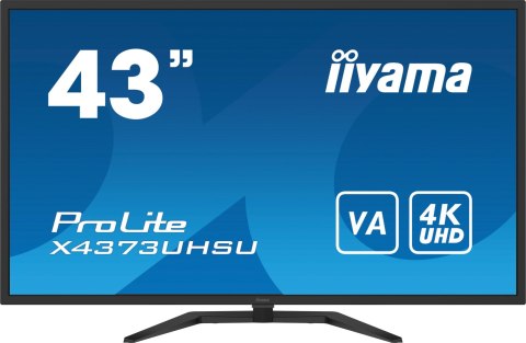 Monitor LED IIYAMA X4373UHSU-B1 43 cale VA HDMI DisplayPort USB Monitor LED IIYAMA X4373UHSU-B1 43 cale VA HDMI DisplayPort USB