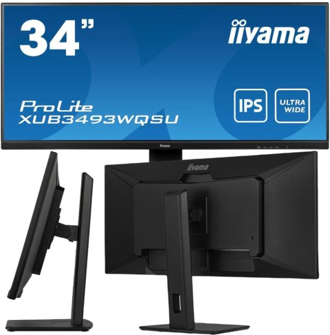Monitor LED IIYAMA XUB3493WQSU-B5 34 cale Ultra Wide Monitor LED IIYAMA XUB3493WQSU-B5 34 cale Ultra Wide